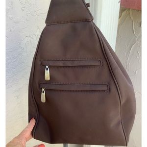 Nine West Shoulder/ Back Pack Bag, Like New, Brown in Color,Lots Of Room Inside